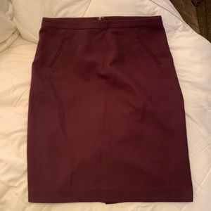 LOFT aubergine Pencil skirt - size 6